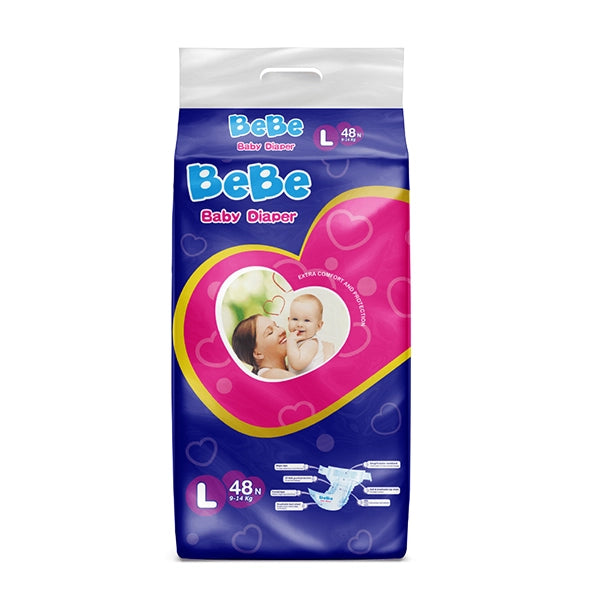 BeBe Baby Diaper - 48's Large